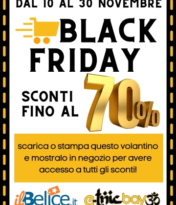 Special Black Friday | Sconti fino al -70%
